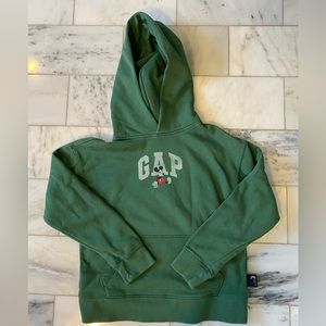 Gap x Disney Kids Mickey Mouse Green Hoodie Large